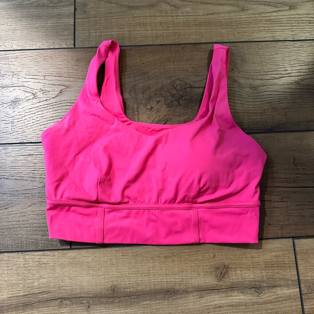 JoyLab Pink Sports Bra with Wide Straps and Supportive Band
